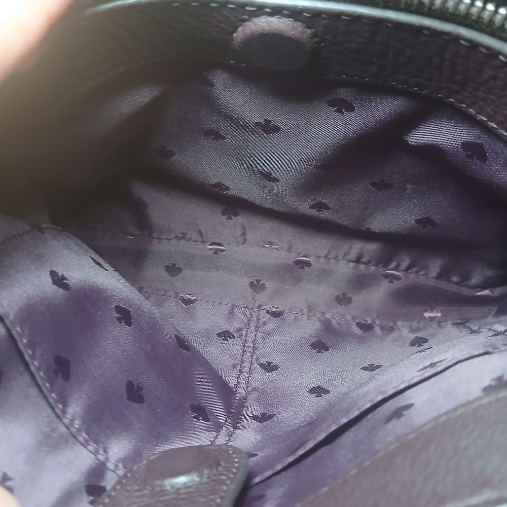 Kate Spade Jackson Medium Triple Compartment Satchel Deep Plum - Picture 8 of 8